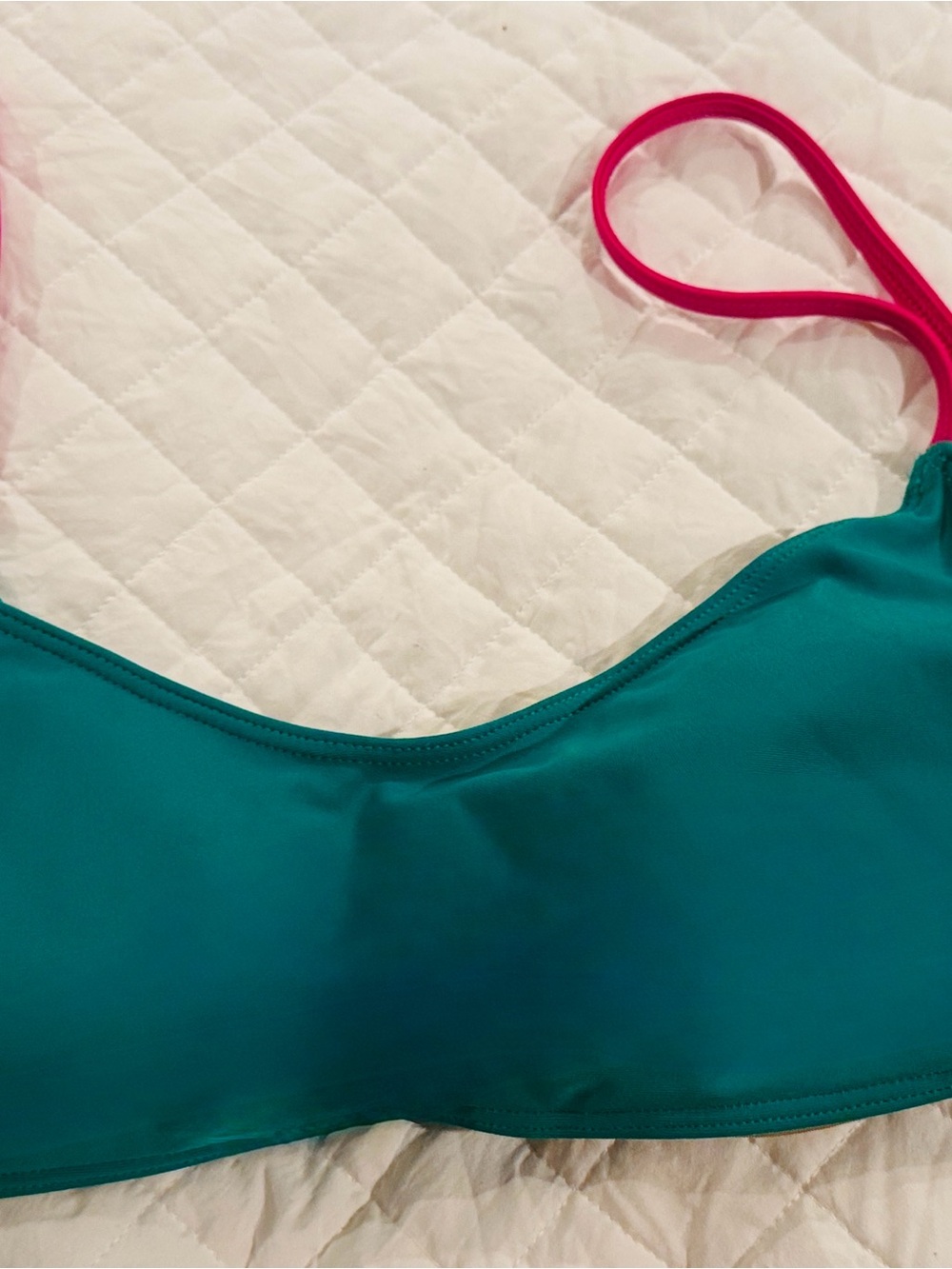 Summersalt The Voyager Bikini Top size 6 in Seaglass and Hibiscus NWOT